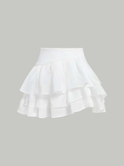 White Rara Skirt, Skirt As A Top Outfit, H And M Skirts, Whote Skirt, Cute Skirts Aesthetic, White Skirt Aesthetic, Cute White Skirt, Simple Skirts, Short White Skirt