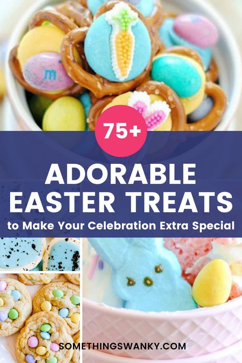 Make your Easter celebration even more special with these 75 cute and creative Easter treats. From sweet chocolate eggs to playful bunny-themed cupcakes, Something Swanky has everything you need to bring some festive cheer to your table. Easter Treats To Sell, Easter Treats To Make, Easy Easter Dessert Recipes, Coconut Cream Eggs, Cupcakes Coconut, Dirt Cupcakes, Cream Eggs, Easter Nail Art Designs, Easter Board