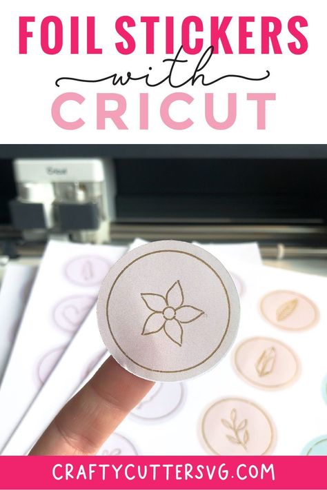 Creating stickers with your Cricut is super easy. But what about making stickers with foil effect added to it? We all love some shiny stickers.With the Cricut transfer tool you are now able to add foiling to anything. Card-stock, leather and stickers! To get this right there are a few steps you need to follow to get your perfect foil stickers. #svg #cricut #cricuttips #cricuttutorials #stickers #foilstickers Stickers With Cricut, Shiny Stickers, Cricut Foil, Creating Stickers, Cricut Mat, Making Stickers, Foil Stickers, Cricut Tips, How To Make Stickers