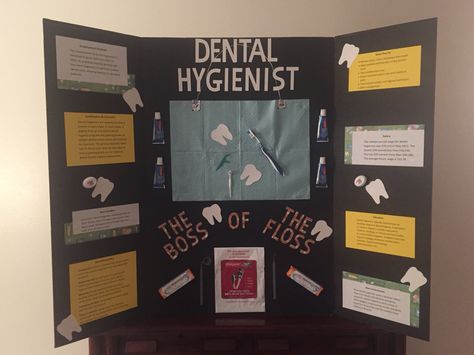 HOSA Board Dental Campaign, Trifold Board, Career Clusters, Health Fair, Career Day, Create A Board, Bristol Board, Health Careers, Dental Hygienist