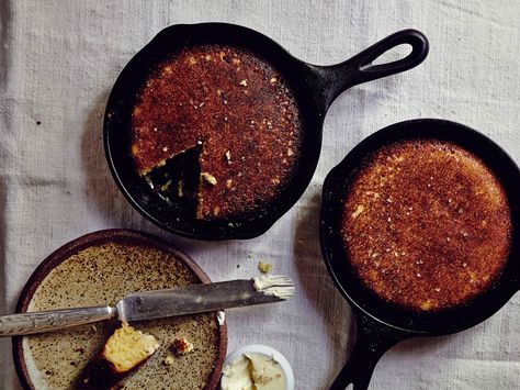 Cracklin' Cornbread From Sean Brock's 'Heritage' Appalachian Recipes, Sean Brock, Cornbread Stuffing Recipes, Cast Iron Skillets, Southern Cornbread, Cornbread Recipe, Southern Cuisine, Corn Bread Recipe, Stuffing Recipes