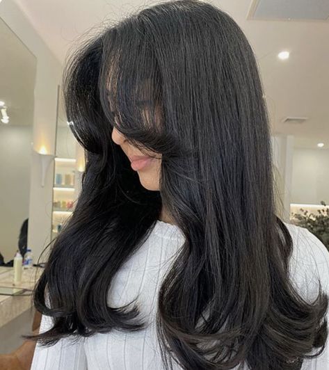 Bouncy Blowdry Long, Blow Dry Round Brush Style, Fresh Blowout Hair, Flicky Blow Dry, Hair Blow Dry Styles, Bouncy Blow Dry Medium, Blowout Half Up Half Down, Bangs Blow Dry, Wag Hair