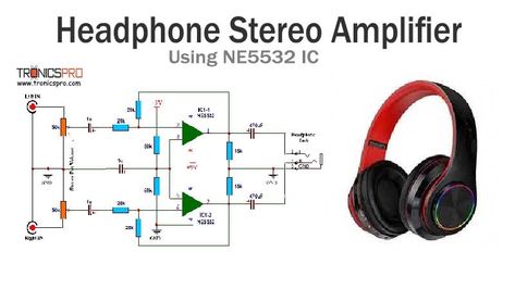 https://tronicspro.com/stereo-headphone-amplifier-circuit-diagram-using-ne5532/ Tone Control Circuit Diagram, Power Amplifier Circuit Diagram, Amplifier Circuit Diagram, Diy Headphones, Headphone Splitter, Subwoofer Box Design, Subwoofer Amplifier, Subwoofer Box, Electronic Schematics