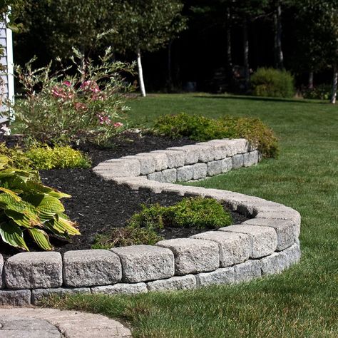 A sister product to the Classic Wedgestone, these stones have been expertly weathered to give them rounder edges and a more weathered appearance. Antique WedgeStone is incredibly durable and with easy to install wedge-shapes that lock firmly in place, ensuring stability over time. If you're going... Edging Stones Landscaping, Landscaping Bricks Edging, Brick Landscape Edging, Garden Edging Stones, Landscape Edging Stone, Steps Web, Garden Edge, Garden Concrete, Concrete Edging