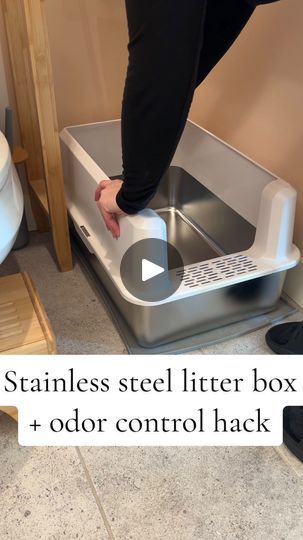 Liter Box, Box Hacks, Cat Hacks, Cat Box, Stainless Steal, Tuxedo Cat, Cat Litter Box, Cat Friendly, Cat Litter