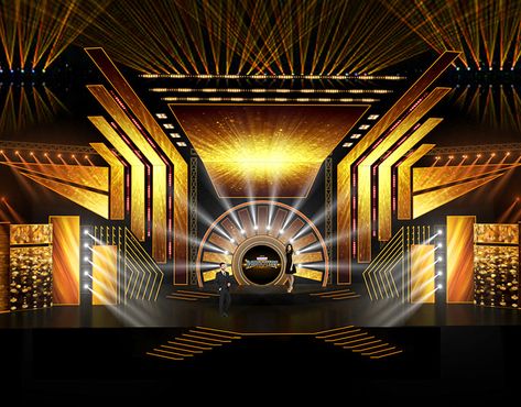 Award Show Stage on Behance Award Show Design, Award Show Stage, Concert Stage Design, Corporate Events Decoration, Dj Stage, Led Stage, Design Illustration Art, Performance Stage, Stage Lights