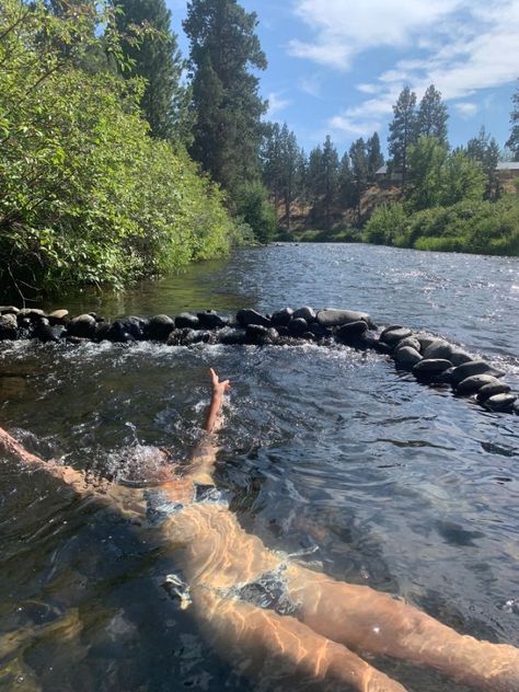 Creek Swimming Aesthetic, Creek Swimming, Creek Aesthetic, River Swimming, Minnesota Summer, Descendants Dr, River Pictures, Travel Buddies, Summer Green