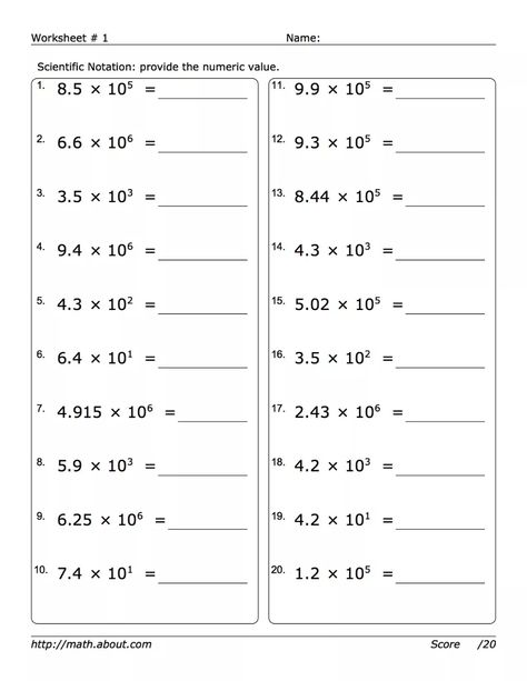 Pre-Algebra Worksheets: Powers of 10 Scientific Notation Worksheet, Pre Algebra Worksheets, Equivalent Expressions, Character Worksheets, Radical Expressions, Adding Numbers, 2nd Grade Spelling, Powers Of 10, Math Madness