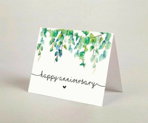 Happy Anniversary Greeting Cards, Anniversary Paintings For Parents, Card Ideas For Anniversary, Anniversary Greeting Cards Handmade, Watercolour Anniversary Card, Anniversary Art Ideas, Anniversary Painting Ideas For Him, Anniversary Card Ideas For Parents, Anniversary Ideas For Parents