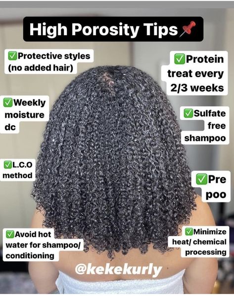 Hair Growth Tips For High Porosity Hair, Hair Mask For High Porosity Hair, High Porosity Hair Oils, How To Treat High Porosity Hair, High Porosity Hair Care Routine, Low Vs High Porosity Natural Hair, High Porosity Hair Routine, Oils For High Porosity Hair, 4c High Porosity Hair Products