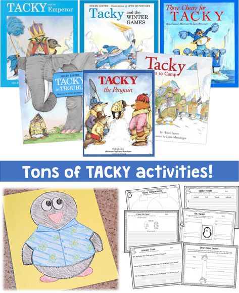 Tacky Penguin Activities, Tacky The Penguin Activities, Opinion Questions, Mo Willems Author Study, Penguin Unit, Tacky The Penguin, Penguin Activities, Penguin Theme, Penguins And Polar Bears