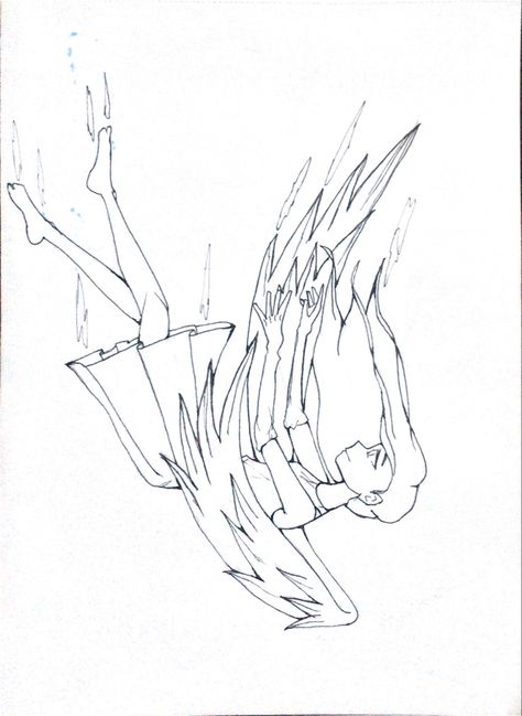 Anime Angel Drawing Sketch, Someone Falling Drawing Reference, Falling With Wings Drawing, Falling Angel Reference Pose, Angel Clothing Drawing, Anime Base Falling, Girl Falling Drawing, Hair Falling Reference, Falling Poses Drawing Reference