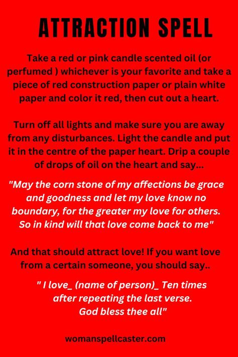 Are you tired of feeling unlucky in love? Take control and cast a love spell chant to attract the right partner for you. These powerful chants have been used for centuries to manifest love and deepen existing relationships. Whether you're looking for passion, commitment, or just a little extra romance in your life, try out these love spell chants and watch the magic happen! Don't let this opportunity pass you by - start casting today! Love Spell Chants That Work Fast, Love Spells For Specific Person Chant, Easy Love Spells For Beginners, How To Find Your Soulmate Spell, Break Up Spells That Work Fast, Spell To Break Up A Relationship, Love Spells That Work Immediately Chant, Strong Love Spells That Work, Love Spells That Work Fast