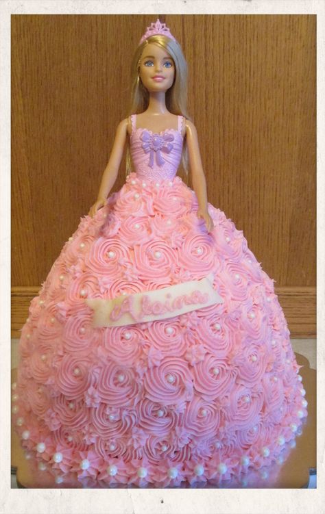 32+ Excellent Photo of Barbie Birthday Cake Barbie Birthday Cake Barbie Doll Princess Cake All Buttercream Cakes And Cookies Made  #BestBirthdayCakes Barbie Cake Designs, Barbie Torte, Doll Cake Designs, Princess Doll Cake, Barbie Doll Birthday Cake, Barbie Doll Cake, Barbie Birthday Cake, Pop Cakes, Barbie Doll Cakes