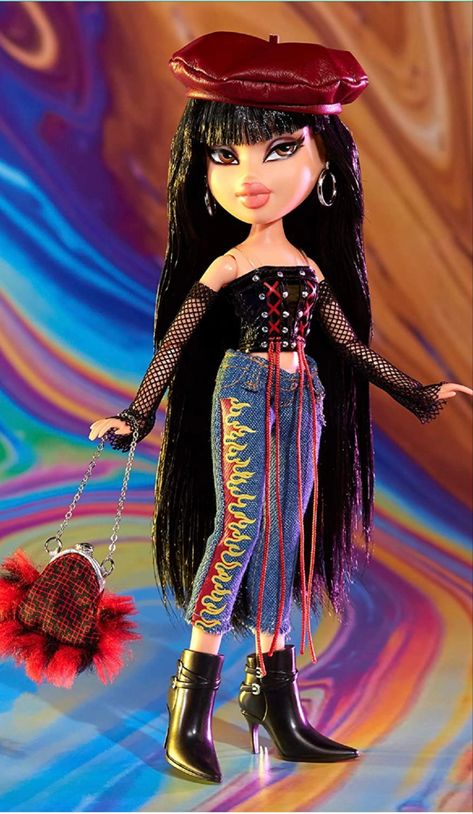 Bratz Dolls Jade Outfit, Bratz Jade, Bratz Doll Outfits, 2000s Outfit, Brat Doll, Dolly Fashion, Doll Aesthetic, Traditional Wedding Decor, Dark Outfits