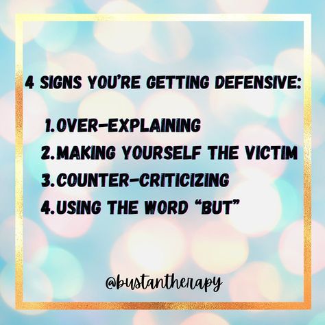 Being Defensive Quotes, Defensive Behavior Quotes, Stop Being Defensive, Defensive Behavior, Defense Quotes, Behavior Quotes, Relationship Stuff, Therapy Worksheets, Self Healing