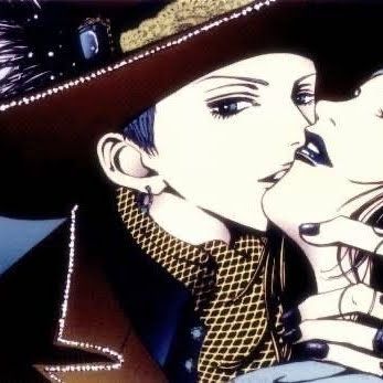 from anime ; paradise kiss matching pfp Paradise Kiss Pfp Matching, Paradise Kiss Banner, Paradise Kiss Tattoo, Kissing Matching Anime Pfp, Paradise Kiss Matching Icons, Paradise Kiss Icons, Paradise Kiss Pfp, Nana Matching Pfp, Kiss Matching Icons