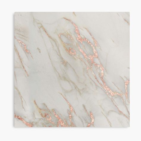 "Marble - Rose Gold Marble Metallic Blush Pink" Canvas Print by naturemagick | Redbubble Pink Metallic, White Marble, Pink And Gold, Blush Pink, Marble, Canvas Print, Blush, Rose Gold, Art Print