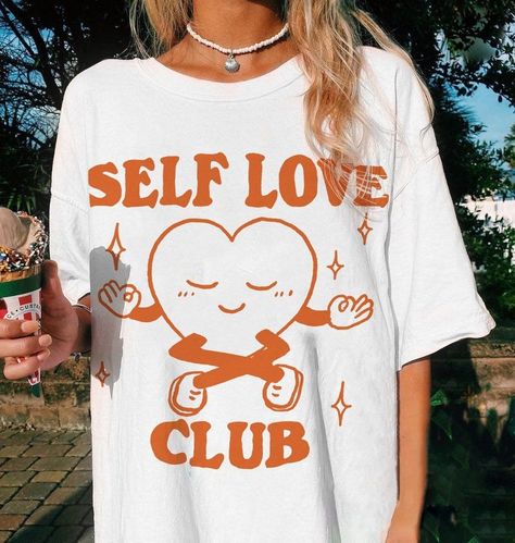 Buy Aesthetic Self Love Tshirt, Retro Tee Men's Heavyweight T-shirt S Black is designed & sold by Ainoa. SKU 43114908 listed on 07 07, 2023. Most ship worldwide within 24 hours. Delivery to the United States. Cute Mental Health, Aesthetic Self Love, Mental Health T Shirts, Love Tshirt, Oversize Tee, Sport Design, Cute Graphic Tees, Retro Tee, Cute Fit