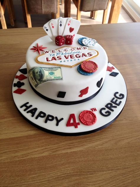 Las Vegas cake Casino Birthday Cake, Roulette Cake, Vegas Birthday Cake, Las Vegas Cake, Casino Cake, Poker Cake, Vegas Cake, Casino Birthday, Vegas Birthday