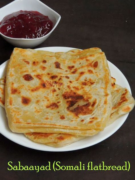 Sabaayad - Somali Flat Bread Somali Recipes, Somali Rice, African Bread Recipe, Somalian Food, Somali Recipe, Somali Food, Food Polls, Somali Culture, Chapati Recipes