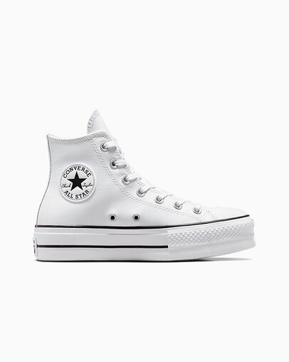 White Chuck Taylor Converse, Preppy White Shoes, Shoe Inspo Converse, Chunk Taylor Converse, Chuck Taylors Platform, Whote Shoes, White Chucks Outfit, Cute Shoes Converse, Cute White Converse