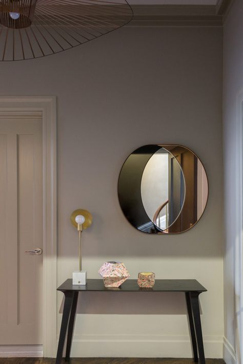 Photo 1 Mirror In Foyer, Tinted Mirror, Modernist House, Sleek Kitchen, Washington Square Park, Contemporary Mirror, Washington Square, Hall Design, Dressing Mirror