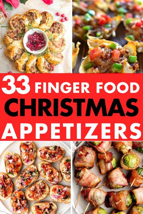 The best Finger Food Christmas appetizers can be found right here, you'll find easy christmas appetizers, gluten free christmas appetizers, vegan christmas appetizers, kid friendly christmas appetizers and so much more