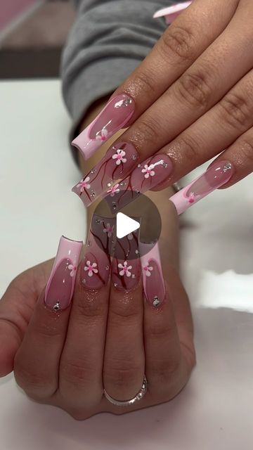 𝐀.𝐌. 𝐀𝐜𝐫𝐲𝐥𝐢𝐜𝐬 𝐋𝐋𝐂 on Instagram: "Drawn on cherry blossoms 🌸🪵 - - - #nails #nailsnailsnails #nailsofinstagram #nailart #cherryblossoms #pinknails #flowernails #colorado #coloradospringsnails #nailtech" Cherry Blossom Nails, Celebrity Nails, Spring Nail Designs, Beauty Nails Design, Acrylic Designs, Spring Nail, Nail Designs Spring, Minimalist Nails, Perfect Style