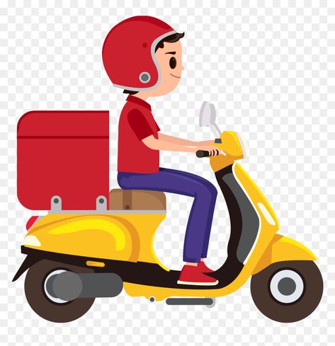 Home Delivery Logo, Folder Graphic Design, Food Delivery Logo, Free Food Delivery, Vespa Illustration, Delivery Logo, Delivery Boy, Toys Logo, Delivery Food