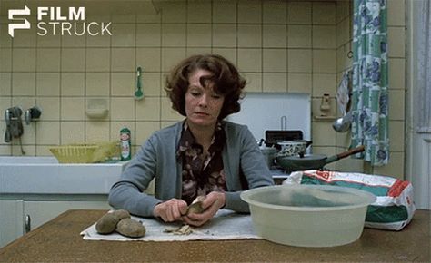 Jeanne Dielman, I Dont Belong Anywhere, Chantal Akerman, Female Filmmaker, Marguerite Duras, Female Directors, Film Editing, See Movie, Peeling Potatoes