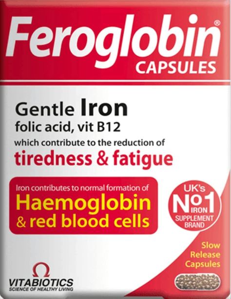 Brand Feroglobin Item form Capsule Primary supplement type Vitamin B12 (Cobalamin), Vitamin B9 (Folic Acid), Iron, Copper, Zinc Unit count 30 count Flavour Unflavoured Product benefits Iron Support Iron Tablets, Iron Supplement, Organic Vitamins, Energy Supplements, Supplements For Women, Vitamin B12, Folic Acid, Herbal Supplements, Vitamins & Supplements