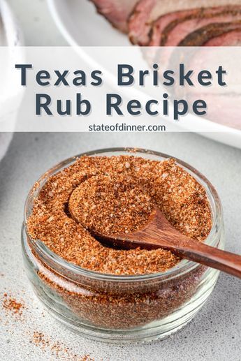 Traditional Texas Brisket Rub Recipe Homemade Brisket Rub, Dry Rub Brisket Recipes, Texas Brisket Recipes, Brisket Seasoning Dry Rubs, Texas Brisket Rub Recipes, Texas Rub Recipe, Beef Brisket Rub Recipes, Brisket Dry Rub Recipe, Rub For Brisket