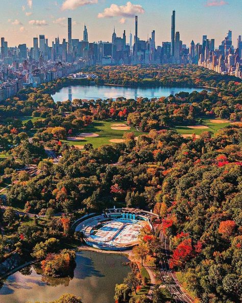 NEW YORK | Central Park Tower (Nordstrom)| 1,550 FT | 131 FLOORS - Page 382 - SkyscraperPage Forum New York City Central Park, New York City Aesthetic, Voyage New York, Fall Vacations, Central Park Nyc, Autumn In New York, Park In New York, New York Central, Architecture Landscape