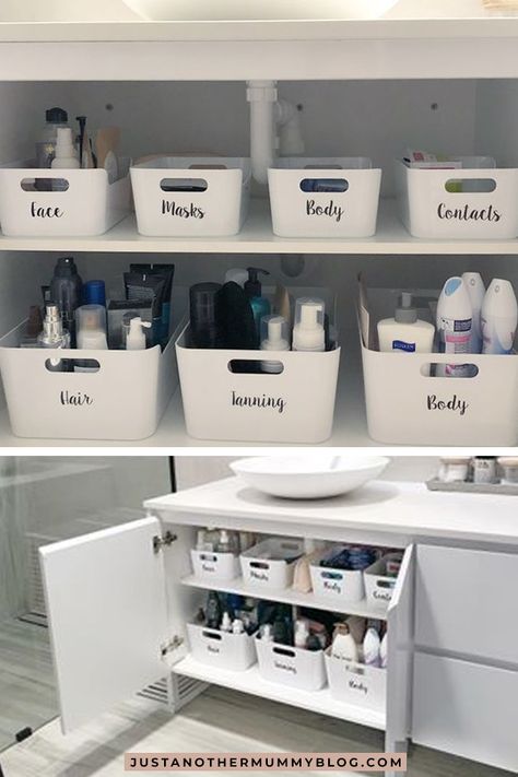 Organize My Bathroom, Dekorere Bad, Bathroom Cupboards, Teenage Room Decor, Hiasan Bilik Tidur, Bilik Idaman, Bilik Air, Bathroom Cupboard, Organization Bathroom