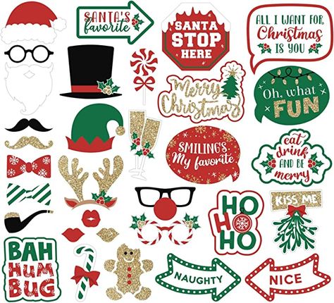 Christmas Party Photo Booth, Christmas Photo Booth Props, Christmas Party Photo, Christmas Photo Booth, Christmas Props, Photos Booth, What Is Christmas, Booth Props, Party Photo Booth