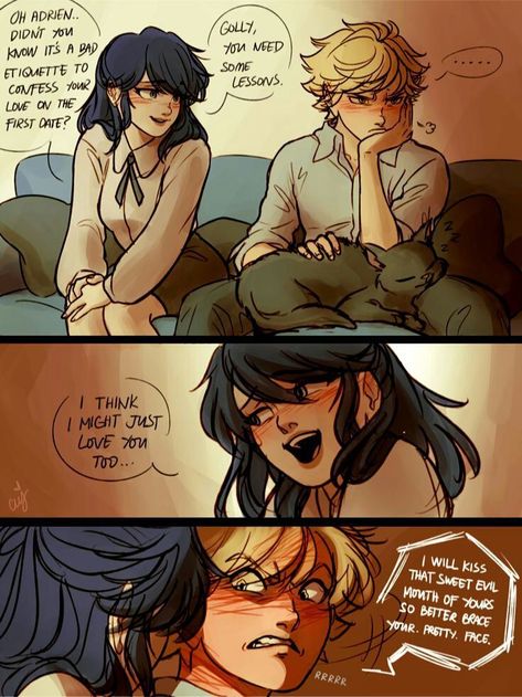 #wattpad #fanfiction so these are just some Comics that I threw together that I think are really funny so enjoy the comics and please don't leave hateful comments they're just Comics that I got off of Google or here so yea (PS the truth is they were clogging up my phone so why not XD lol) I don't own any of these Comic... Miraculous Ladybug Chat Noir, Marichat Comic, Mlb Fan Art, Comics Ladybug, Mlb Comics, Marinette Ladybug, Miraculous Ladybug Kiss, Tikki Y Plagg, Adrian And Marinette