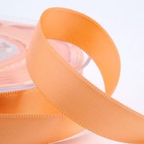 "TRUCRAFT Peach Satin  Ribbon 25mm / 1\" Wide 2 Metres Long PLEASE NOTE THIS RIBBON COLOUR MATCHES OUR LEMON 25mm READY MADE DOUBLE BOWS" Sewing Cake, Color Pesca, Color Durazno, Baby Garments, Irish Gifts, Diy Wedding Favors, Peaches N Cream, Ribbon Colors, Craft Materials