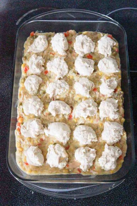 Chicken and Dumplings Casserole - This is Not Diet Food Chicken And Bisquick Dumplings, Chicken Dumplings Easy, Baked Chicken And Dumplings, Chicken And Dumplings Casserole, Easy Chicken Dumpling Recipes, Chicken Dumpling Casserole, Dumpling Casserole, Bisquick Chicken, Dumpling Recipes