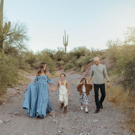 It’s a treat to have witnessed this family grow to where they are now! This family sure does love eachother! This is probably one of my favorite desert locations and one of my favorite color combos for outfits! Mom’s dress is in my client closet and is from @reclamationdesigncompany. The kiddos clothes are in my closet, too! Phoenix family photographer, Phoenix lifestyle photographer, Queen Creek Family photographer, Mesa, Scottsdale, Arcadia, Gilbert, Chandler #arizonafamilyphotographer... Family Desert Photoshoot, Color Combos For Outfits, Family Pictures Desert, Desert Family Photoshoot, Winter Deserts, Desert Photoshoot, Outfits Mom, Family Photoshoot Outfits, Christmas Family Photos