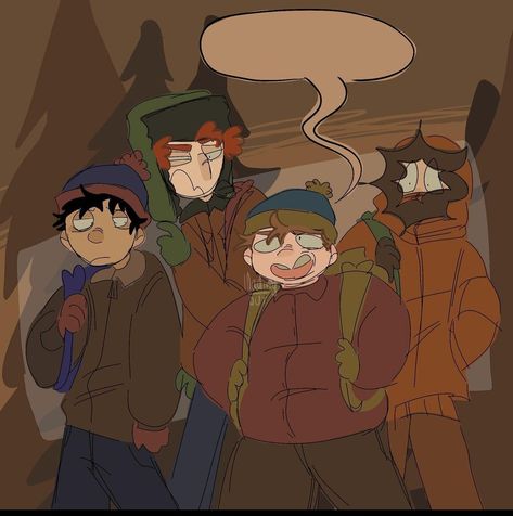 Southpark Fanart, Sp Fanart, North Garden, Reference Art, Eric Cartman, Goin Down, North Park, South Park, Old Things