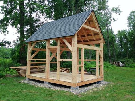 Timber Frame Shed Plans, Timber Frame Shed, Tiny Timber Frame, Timber Shed, Log Shed, Shed Frame, Diy Storage Shed Plans, Diy Storage Shed, Wood Shed Plans