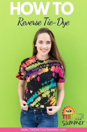 How To Tie Dye Black Shirts, Tye Dye Black Shirt, Tie Dye Patterns Reverse, Black Shirt Tie Dye, Tie Dye On Colored Shirts, Reverse Tye Dye Patterns, Long Sleeve Tie Dye Patterns, Tie Dye Reverse, Tie Dye Black Shirt With Bleach