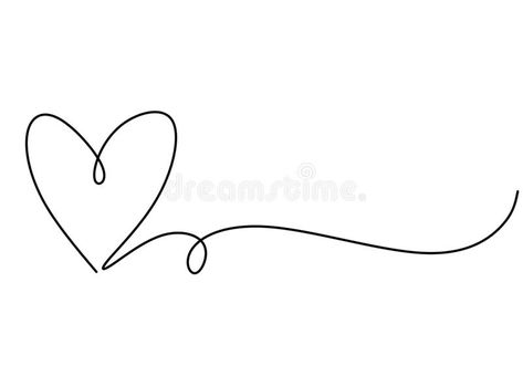 Minimal Love Art, Love Symbols Heart, Hearts To Draw, One Line Heart, Love White Background, Heart Line Drawing, Heart White Background, One Line Sketch, Herz Tattoo Klein