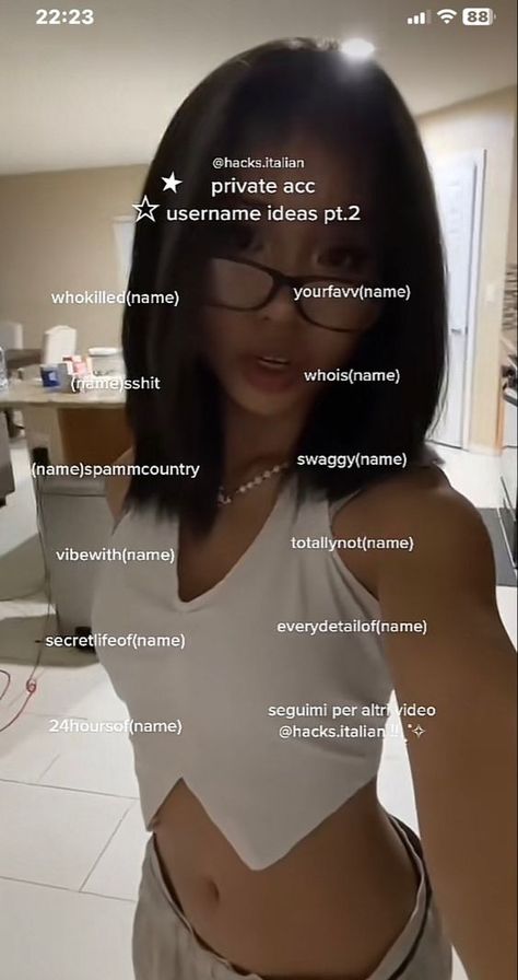 Hot Ig Username Ideas, Ideas For Private Account Name, Account Name Ideas Instagram, Fake Username Ideas, Focus Names Ideas, Usernames For Tik Tok Account, Private Acc Names Instagram, Usernames For Insta Spams, Username Ideas Tik Tok Y2k