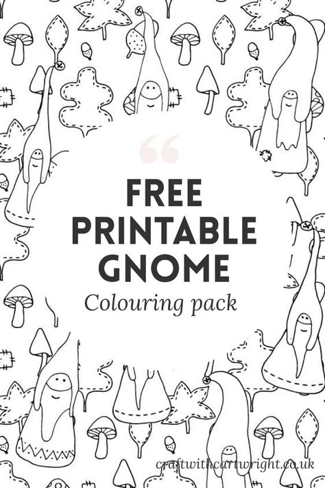 Free Gnome colouring pack - Craft with Cartwright Gnome Coloring Pages, Mindfulness Colouring, Gnome Pictures, Adult Colouring Printables, Valentine Gnome, Printable Valentine, Free Adult Coloring Pages, Dinosaur Coloring Pages, Colouring Printables