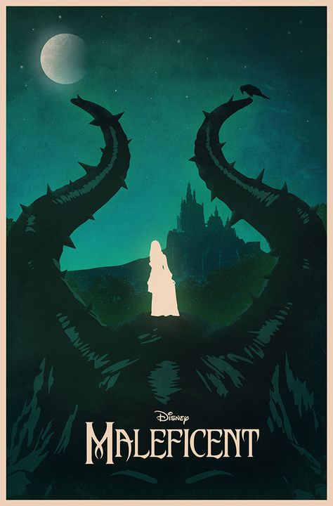 Maleficent Movie Poster, Maleficent Art, Maleficent 2, Maleficent Movie, Disney Minimalist, Fantasy Witch, Film Posters Art, Disney Maleficent, Fantasy Posters