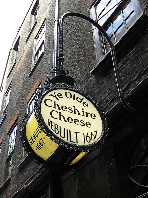 London - Ye Olde Cheshire Cheese: Fun place oldest pub in London Zurich Travel, Storefront Signage, Storefront Signs, British Pub, Mall Of America, Old Pub, London Pubs, Pub Signs, Royal Caribbean Cruise