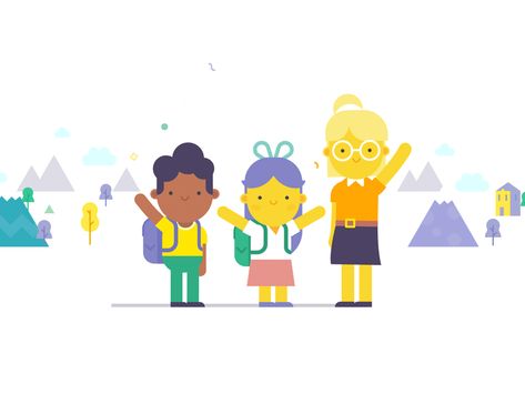 View on Dribbble Goodbye Clipart, Waving Goodbye, Kids Animation, Emoji Drawings, Gif Lucu, Animation Artwork, Motion Design Animation, Family Illustration, Creative Teaching