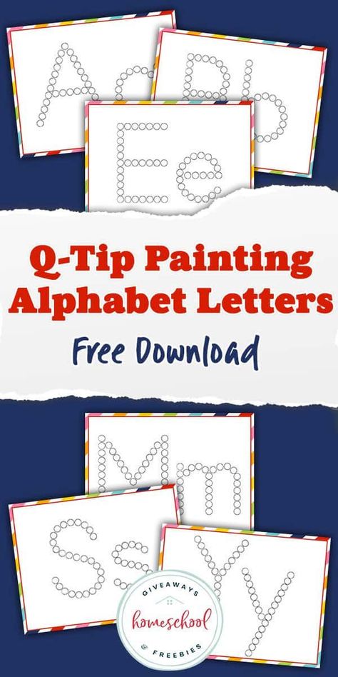 Letter Q Crafts, Letter Painting, Q Tip Painting, Dot Letters, Fall Preschool Activities, Homeschool Freebies, Preschool Resources, Phonics Practice, Abc Activities